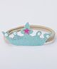 CHOKO Crown Designed & Pearl Embellished Headband - Blue Green & Beige