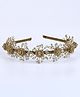 CHOKO Floral Designed Beads Detailed Hair Band - Gold