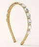CHOKO Stones Embellished Hair Band - Golden & Clear