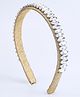 CHOKO Stones Embellished Hair Band - Golden & Clear