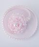 CHOKO Pearl Embellished Mesh Detailed Hair Clip - Pink & Off White