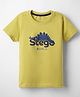 Doreme Single Jersey Knit Half Sleeves T-Shirt with Stego Print - Yellow