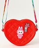 Babyhug Free Size Sling Bag With Animal Applique & Detachable Straps - Red