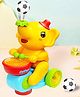 VGRASSP Levitation Floating Ball Drummer Elephant Toy For Kids - Bump And Go Action Battery Operated Animal Beating Drum With LED Light And Music - Color May Vary