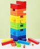 VGRASSP 54 Pcs Stacking Wooden Blocks Tower Toy For Kids With 2 Dice - Classic Balancing And Falling Tower Game For Family And Friends - Color As Per Stock