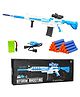 VGRASSP Big Automatic Foam Dart Shooter Gun Toy For Kids - Motorized Firing Action Rifle With 20 Foam Bullets - Color As Per Stock