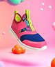 Hopits Colour Blocked Abstract Designed Sneakers - Pink