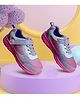 Hopits Ombre Sneakers With Velcro Closure - Pink