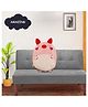 GoldenHub Plush Pig Cushion Pink and Red, Decorative Stuffed Animal Pillow Soft Toy - Height 45 cm