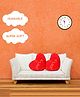GoldenHub Heart-Shaped Decorative Cushion, Red, Best for Valentine - Height 40 cm