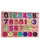 The Flyers Bay Wooden Educational Puzzle, Alphabet Shapes and Numbers Learning Toy (Number)