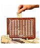 The Flyers Bay Wooden Money/Piggy Bank, Money Coin Box for Kids/Children, Savings Challenge Box, Cashbox, Cash Vault Wooden Savings Box,Wooden Coin Piggy Bank (Wood, Rs. 50,000) Reusable/Interchangable
