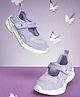 Hopits Abstract Designed Mary Jane Ballerinas With Velcro Closure - Purple