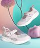 Hopits Abstract Designed Mary Jane Ballerinas With Velcro Closure - Light Pink