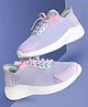 Hopits Solid Mesh Detailed Lace Up Shoes - Light Purple