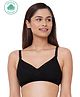 Inner Sense Organic Antimicrobial Padded Non-wired Feeding Bra - Black Size - 38B