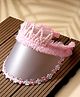 Stol'n Beads Embellished Crown Designed Cap Shaped Hair Band - Pink
