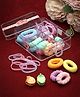 Stol'n Strawberry Designed Rubber Bands & Clutchers Set - Multi Colour