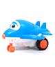 NEGOCIO 2 in 1 Transformer Robot Plane Toys for Kids with 360° Rotation, Push & GO Toys Racing Plane for Kids- PACK OF 1- COLOR MAY VARY