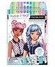 Make It Real Pastel Pop Fashion Design Sketchbook Colouring Activity Kit - Multicolour