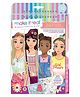 Make It Real Blooming Vibes Fashion Design Sketchbook Colouring Activity Kit - Multicolour