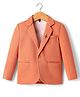 Rikidoos Full Sleeves Solid Textured Blazer - Peach