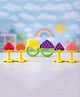Kritiu Fruit Shaped Silicone Stand Teether Pack Of 6 - Multicolour