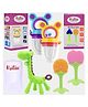 Kritiu Baby Silicone Teether Fruit Nibbler & Combo Pack Of 5 Non Toxic BPA Free Teething Toys - Multicolor