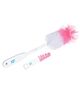 Happy Bear Cleaning Brush | Bottle and Nipple Cleaning Brush | Rotating Handle | Baby Feeding Bottle Cleaning Brush | Baby Bottle Cleaning Brush (Pink)