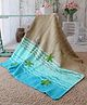 Woonie Handmade Woolen Waves Design Blanket - Blue