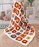 Woonie Handmade Granny Square Crib Blanket - Cream