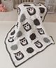 Woonie Handmade Owl Crib Blanket - Grey