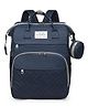 Winnies Diaper Bag With Changing Station | Mummy Bag With Bassinet | Bed Changing Backpack-Blue