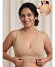 Zelena Modal Non-Wired Maternity Padded Nursing Bra - Beige