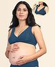 Zelena Modal Non-Wired Maternity Padded Nursing Bra - Teal