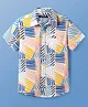 Pine Kids Viscose Woven Half Sleeves Printed Shirt - White