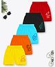 Trampoline Cotton Blend Pack Of 5 Animals Printed Shorts - Multi Colour