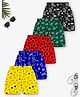 Trampoline Cotton Blend Pack Of 5 Dinosaur & Hearts Printed Shorts - Multi Colour