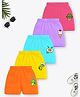 Trampoline Cotton Blend Pack Of 5 Animals & Cactus Printed Shorts - Multi Colour