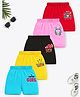 Trampoline Cotton Blend Pack Of 5 Queen & Girl Power Printed Shorts - Multi Colour