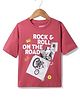 Under Fourteen Only Half Sleeves Typography Printed Tee - Peach
