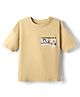 Under Fourteen Only Half Sleeves Typography Printed Tee - Beige