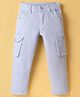 Under Fourteen Only Cotton Solid Pant - Light Blue