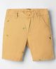 Under Fourteen Only Headphones Embroidered Shorts - Beige