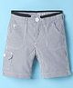 Under Fourteen Only Striped Shorts - Black