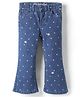 Under Fourteen Only Floral Printed  Jeans - Navy Blue