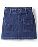 Under Fourteen Only Cotton Washed  Skirt - Navy Blue