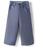 Under Fourteen Textured & Checked Flared Jeans - Blue