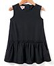 Under Fourteen Only Cotton Sleeveless Chevron Printed Dress - Black