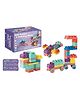 YAMAMA Building Blocks Toys For Kids Soft Rubber Building Blocks Stacking Toys Compatible Assembled Building Bricks Kids Toys Educational Learning Toys Soft Play Blocks Teether Toys For Babies And Toddlers 50 Pcs - Multicolor